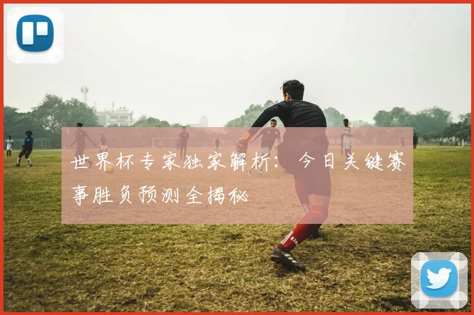 世界杯专家独家解析：今日关键赛事胜负预测全揭秘